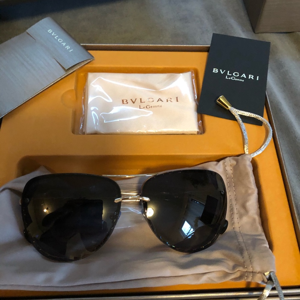 BLVGARI serpenti aviator glasses